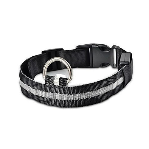 LED Dog Collar - USB Rechargeable Safety Collar for Night Walks